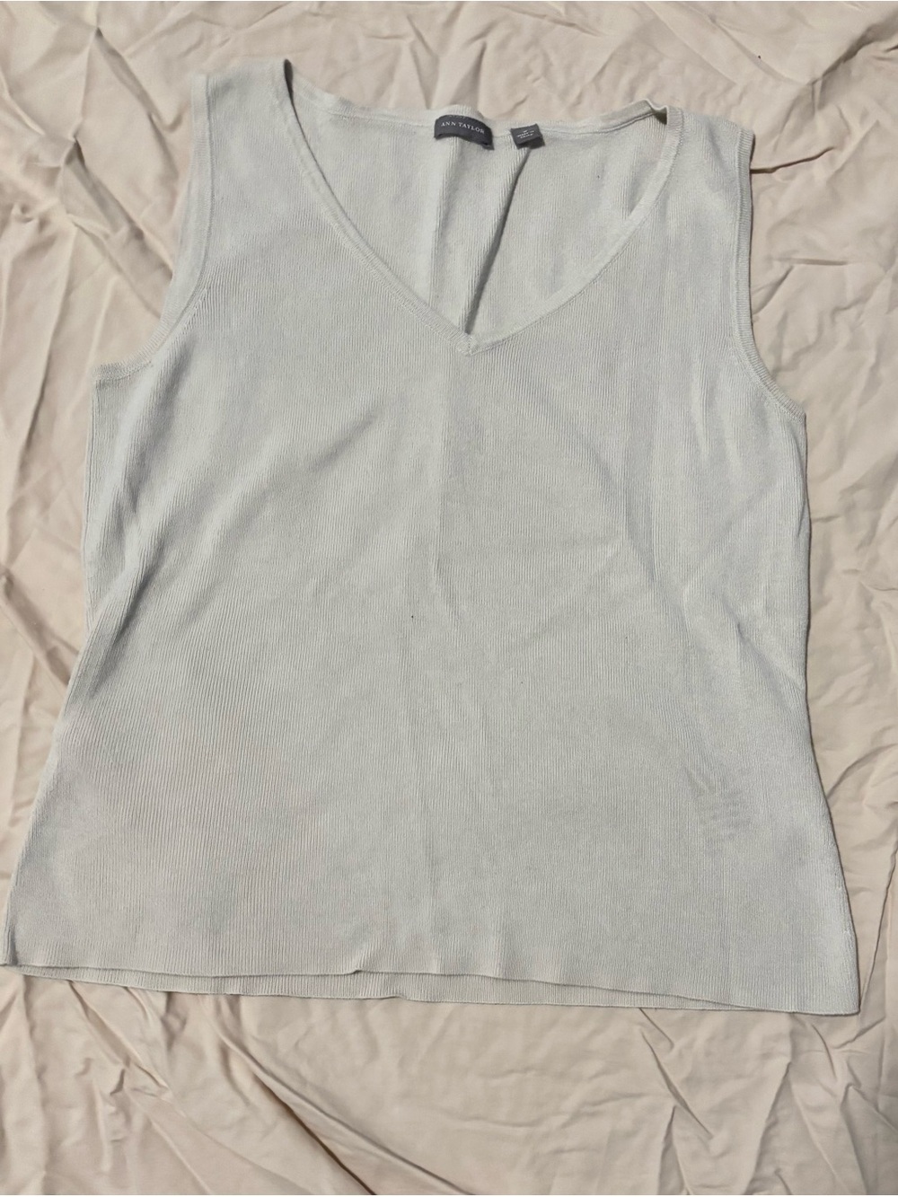 Ann Taylor Oatmeal Sweater Tank